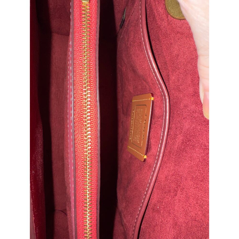 NWOT Coach Dark Pink Tea Rose Parker Turnlock - Picture 10 of 12